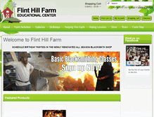 Tablet Screenshot of flinthillfarm.org